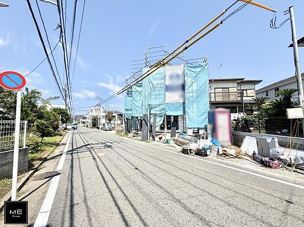 【前面道路含む現地写真】■新しい住まい、街の新しい風景