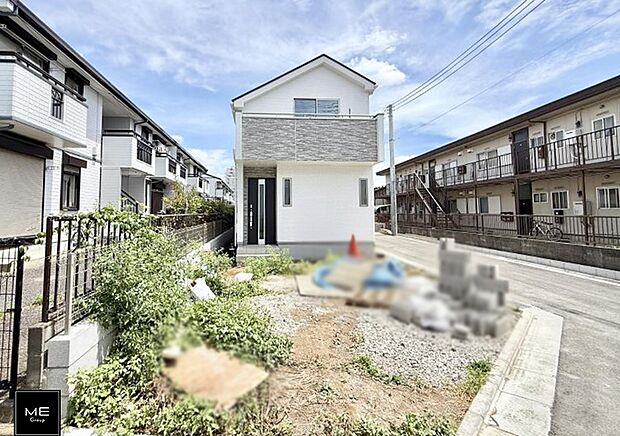 【現地外観写真】A号棟  ■家族みんなが笑顔で過ごせる、安心感のある住まい