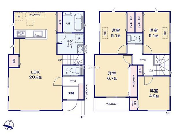 【4LDK】1号棟  
