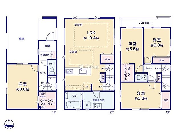 【4LDK】1号棟