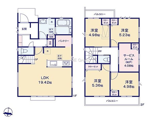 【4LDK+S】1号棟