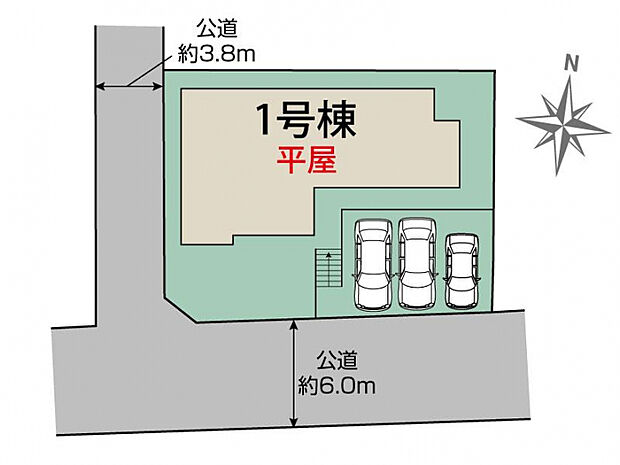 伊勢崎市豊城町1棟 区画図
