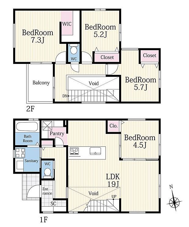 (C棟)、価格3498万円、4LDK、土地面積139.02m2、建物面積104.33m2