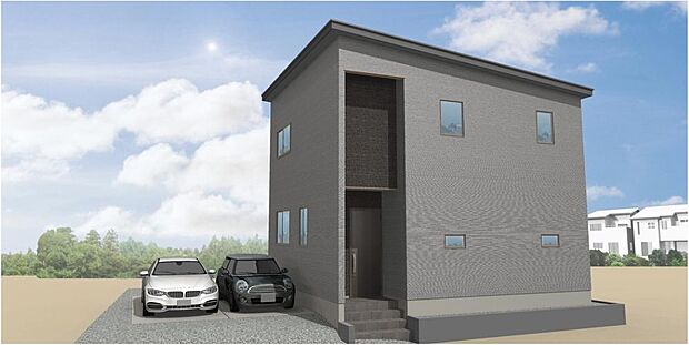 【完成予想図(外観)】便利な生活動線・収納・最新設備を導入。高断熱・省エネ設備で快適な住まい。