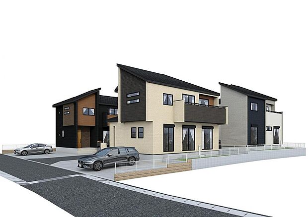 【街並完成予想図】三島二日町駅より徒歩10分！徒歩圏内で利用できるため、移動の選択肢が広がり、暮らしの自由度が高まります。