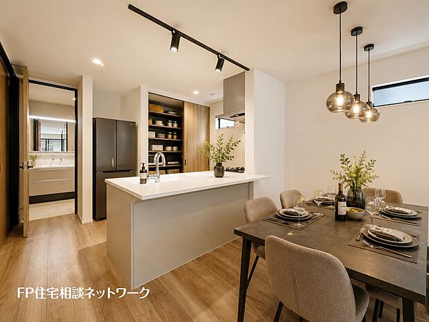 ■ダイニング■本画像はAIがCGで家具作成しており、実際の現地に家具は設置されておりません。また、販売価格に家具、小物等は含まれておりません。