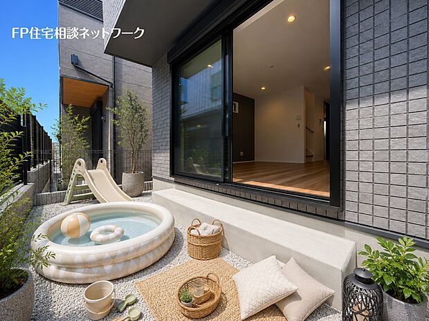 ■庭■本画像はAIがCGで家具作成しており、実際の現地に家具は設置されておりません。また、販売価格に家具、小物等は含まれておりません。