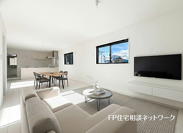 【リビング】■リビング■本画像はAIがCGで家具作成しており、実際の現地に家具は設置されておりません。また、販売価格に家具等は含まれておりません。