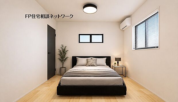 【内観】【内観イメージパース】2面採光でお部屋の隅々まで明るい印象の居室。おひさまの光を、爽やかな風をたっぷりと取り込めます。