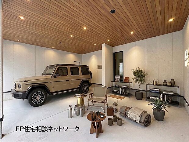 ■車庫■本画像はAIがCGで家具作成しており、実際の現地に家具は設置されておりません。また、販売価格に家具、小物等は含まれておりません。