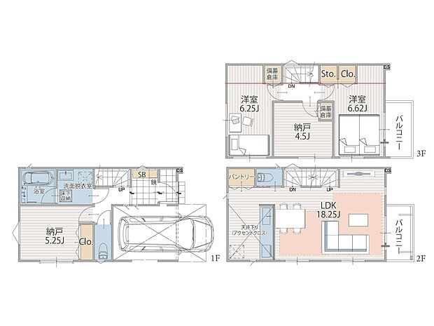 2号棟 間取図