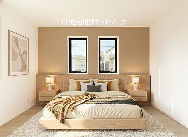 【洋室】本画像はAIがCGで家具作成しており、実際の現地に家具は設置されておりません。また、販売価格に家具等は含まれておりません。