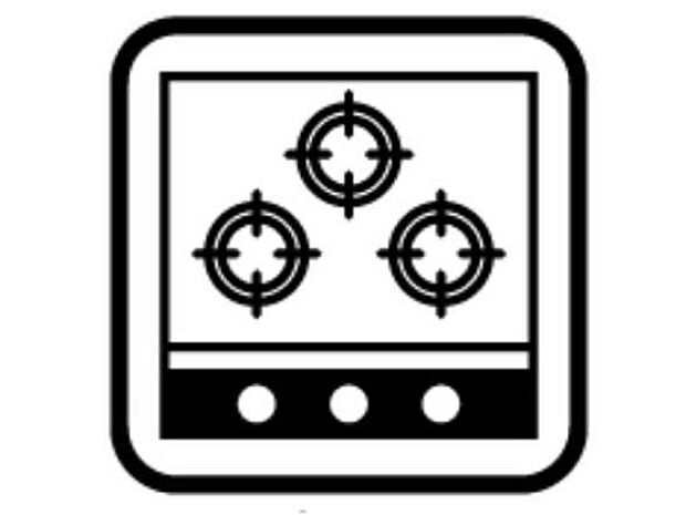 【その他】3口ガスコンロ 慣れている方も多く、火力が目に見えるため、使いやすいという方も多い、3口のガスコンロ仕様です。