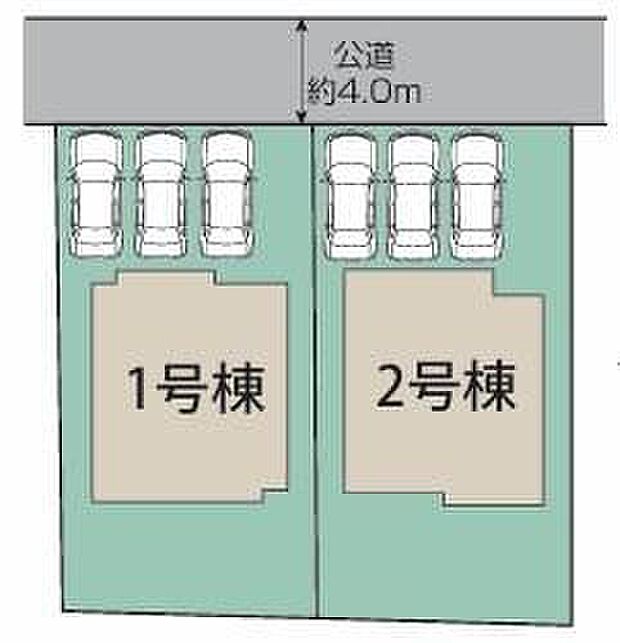 カースペースは2~3台分ご用意しております