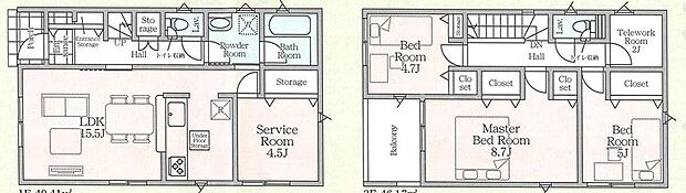 (1号棟)、価格2690万円、3LDK+S、土地面積126.62m2、建物面積95.58m2