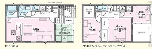 (1号棟)、価格3190万円、4LDK、土地面積129.19m2、建物面積97.2m2