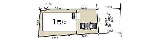 カースペースは3台分ご用意しております