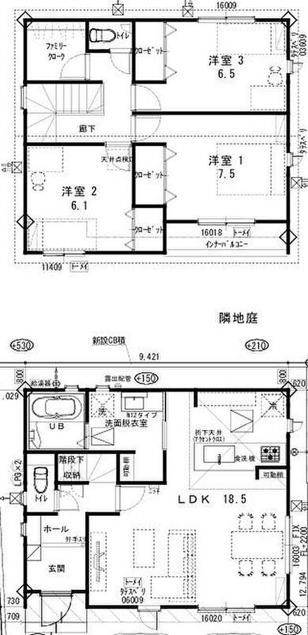 (1号棟)、価格4099万円、3LDK、土地面積117.15m2、建物面積101.23m2