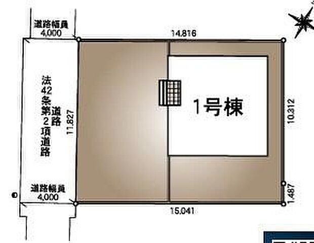 【全体区画図】カースペースは2~3台分ご用意しております
