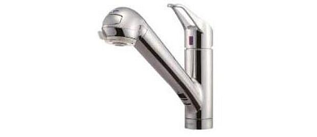 【浄水器内蔵型ハンドシャワー】蛇口の先端に浄水器を内蔵。浄水シャワーが使える毎分4リットルのたっぷり浄水。自動クリーニングで、カートリッジはいつもキレイ。また、浄水器ごとホースを引き出せます。