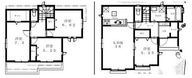 【4LDK】ご家族が集うLDKは広々16帖!
ウォークインクローゼット、シューズクローク完備♪