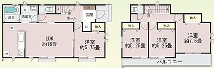 ご家族が集うLDKは広々16帖！リビング全体が見渡せる対面キッチン♪ 