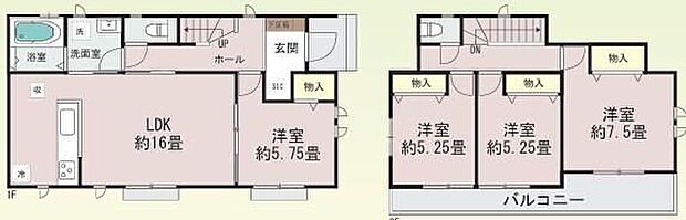 【4LDK】ご家族が集うLDKは広々16帖！リビング全体が見渡せる対面キッチン♪