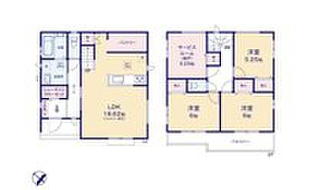 (A号棟)、価格3890万円、3LDK+S、土地面積101.98m2、建物面積98.95m2