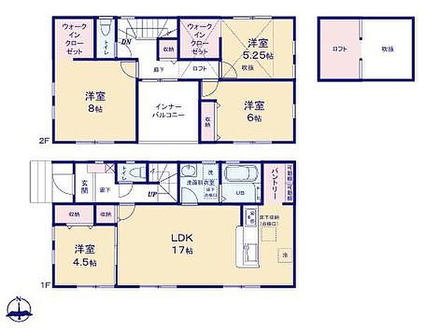 (1号棟)、価格2799万円、4LDK、土地面積172.88m2、建物面積112.61m2