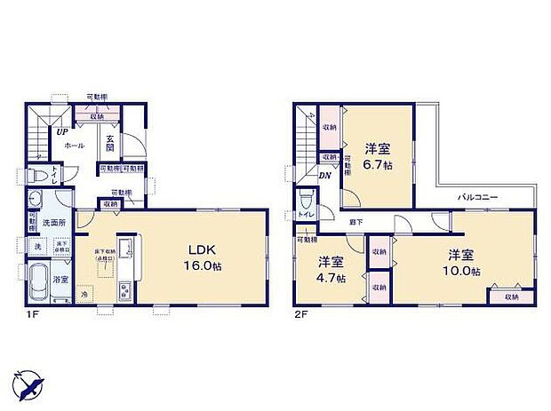 (1号棟)、価格3280万円、3LDK、土地面積101.75m2、建物面積101.43m2