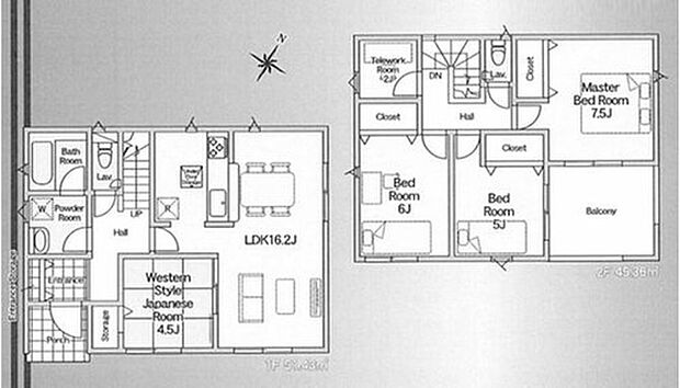(1号棟)、価格2480万円、4LDK+S、土地面積141.84m2、建物面積96.79m2

