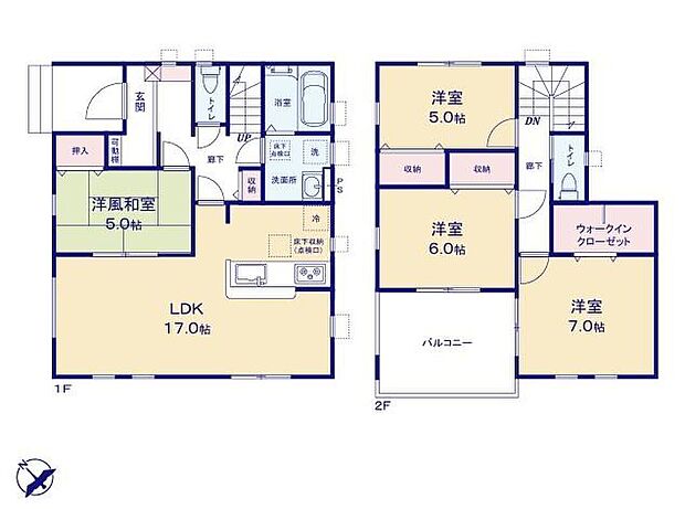 (1号棟)、価格3180万円、4LDK、土地面積154.83m2、建物面積111.36m2