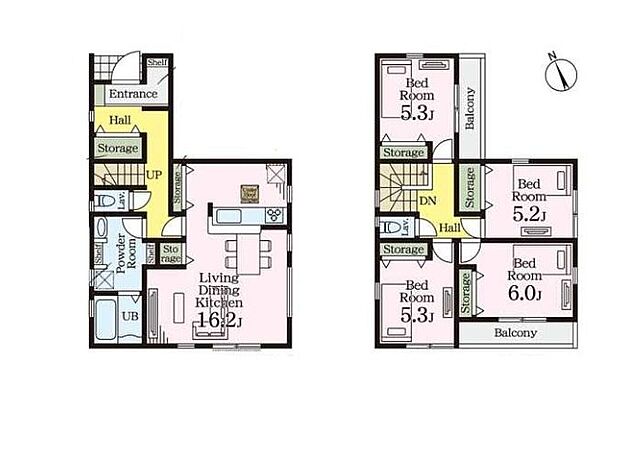 (1号棟)、価格4480万円、4LDK、土地面積105.77m2、建物面積101.43m2