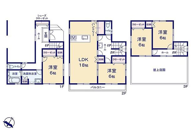 (1号棟)、価格3880万円、4LDK、土地面積100.63m2、建物面積137.45m2