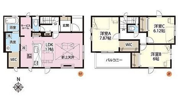 (1号棟)、価格4399万円、3LDK+S、土地面積112.52m2、建物面積97.5m2