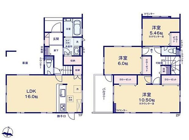 【3LDK】◆食洗機標準装備の対面キッチン
◆お部屋すっきり全室収納付き
◆便利なバルコニー水栓や室内物干しなど設備も充実!