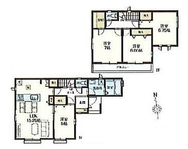 【4LDK】◆日当たり良好♪全居室南向き
◆リビングが見渡せる対面キッチン
◆お部屋すっきり全室収納付き♪WICもあります