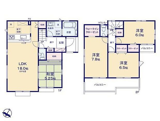 【4LDK】◆食洗機標準装備の対面キッチン
◆リビングに和室が隣接♪使い勝手の良い間取り
◆全室収納付き♪WICもあります
◆室内物干し・全居室ペアガラスなど設備充実
◆日当たり良好♪南向きバルコニー