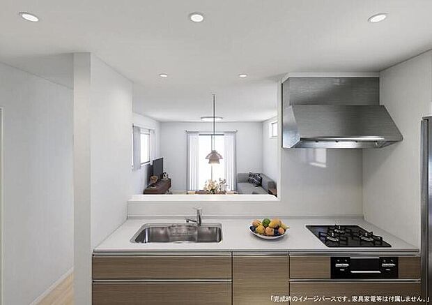 【キッチン（完成予想図）】引越し・家具家電費用も借りたい、車やカードローンも一本化できます。勤続年数が短い、支払い遅れ、ナイショの借り入れなどもご相談ください。おまとめできるプランもございます。