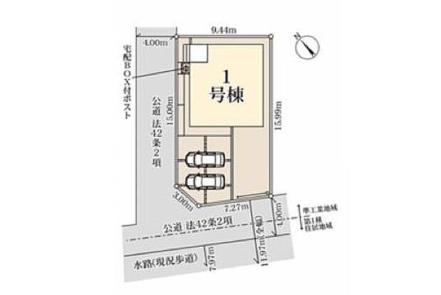 【区画図】◆明るく開放感のある角地◆閑静な住宅街
◆東武動物公園駅まで徒歩17分
◆周辺は買い物施設も多く利便性◎
◆敷地広々46.8坪◆カースペース並列２台