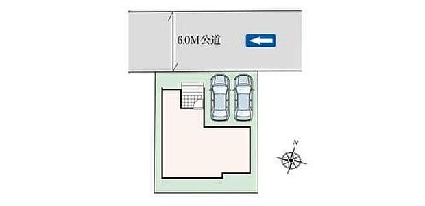 【全体区画図】◆蒲生南小学校まで徒歩10分の閑静な住宅街
◆前面は６ｍ道路で車庫入れラクラク♪並列２台駐車できます
◆周辺にはスーパーやコンビニなど買い物施設も多数ございます