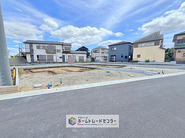 【現地写真】資料請求やご案内も即日対応いたします♪同じ施工例の物件見学や、完成イメージプレゼンテーションも承っております。どのような建物が建つか、間取りの広さは？など気になる点を一つ一つご説明させていただきます。