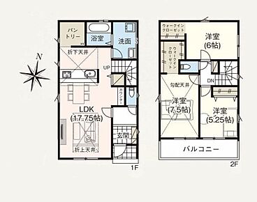◆広くて明るく開放的な17.75帖のLDK！
◆パントリーを備え、日用品や食料品のストックも快適◎
◆自然と家族の会話が増えるリビングイン階段を採用♪
◆WIC×2など全居室収納付きでお部屋すっきり♪ 