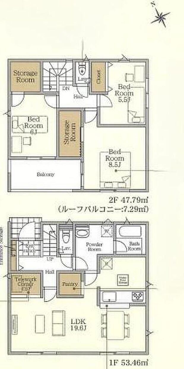 (3号棟)、価格2130万円、3LDK+S、土地面積279.59m2、建物面積101.25m2