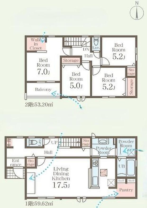(1号棟)、価格2590万円、4LDK、土地面積215.59m2、建物面積112.82m2