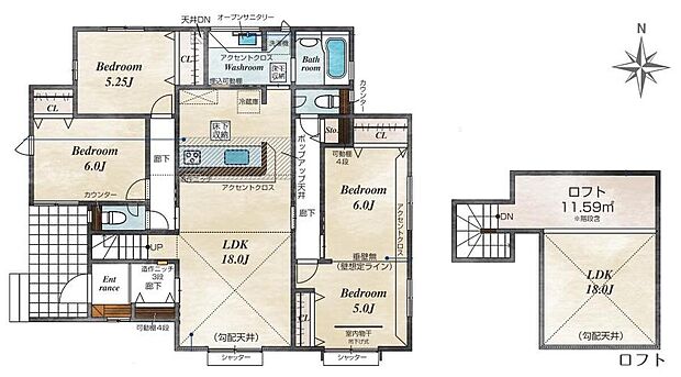 (1号棟)、価格3490万円、3LDK、土地面積332.26m2、建物面積100.2m2