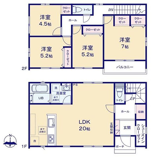 (3号棟)、価格3290万円、4LDK、土地面積179.73m2、建物面積107.68m2