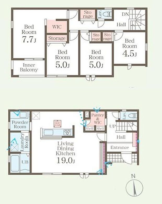 (1号棟)、価格2590万円、4LDK、土地面積187.55m2、建物面積111.79m2