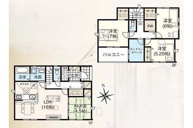 【4LDK+S】ファミリークローゼットやランドリースペースなど大容量の収納あり!
LDKの続き間には和室スペースもございます♪