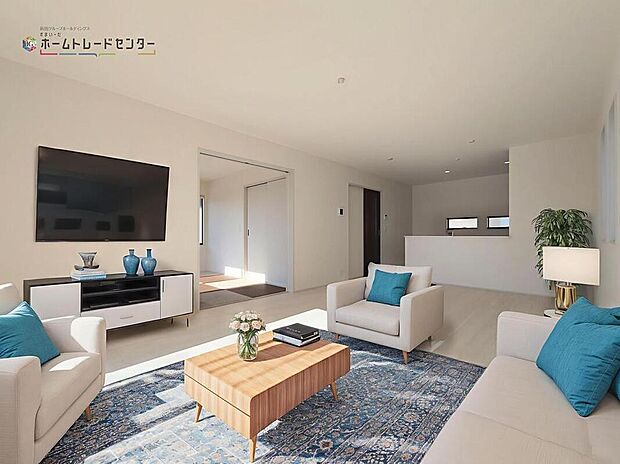 【リビング】※配置されている家具、家電、小物はCGによるイメージ画像ですので現況とは異なります